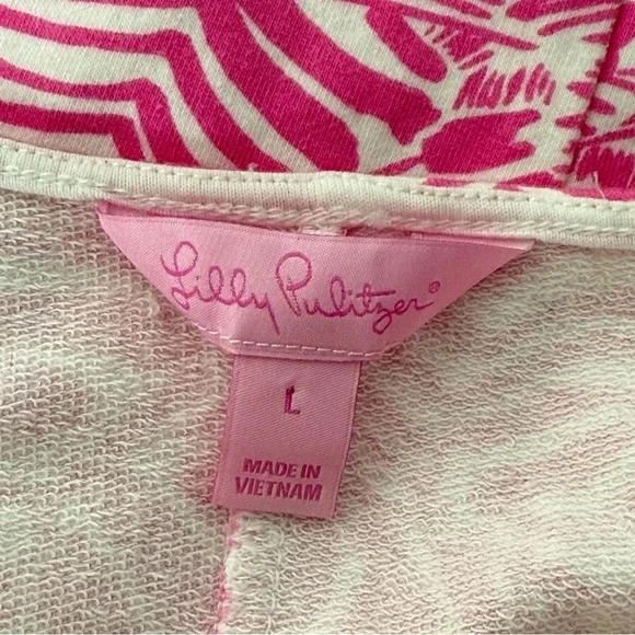 Lilly Pulitzer Foster Shift Dress Womens Large Oh Cabana Boy Embroidered Coastal - Picture 7 of 8